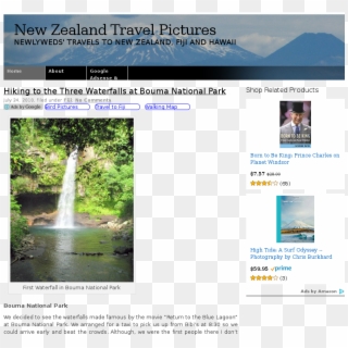 New Zealand Travel Pictures - Waterfall, HD Png Download