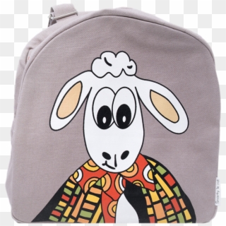 Woolly The Sheep Knapsack - Cartoon, HD Png Download