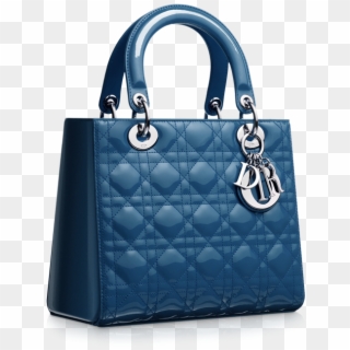 Dior Cruise Blue Patent Lady Dior Bag - Transparent Designer Bags Png, Png Download