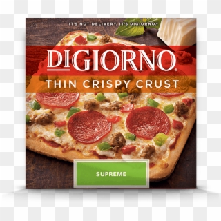 Popular Frozen Pizza Brands - Digiorno Thin Crispy Crust, HD Png Download