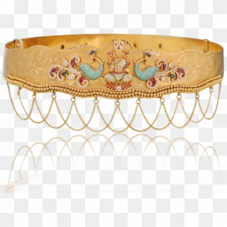 Divine Goddess Lakshmi Gold Waist Belt - Bangle, HD Png Download