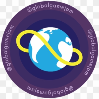 Ggj16 Round Logo With Twitter Handle - Global Game Jam 2019, HD Png Download