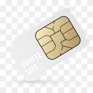 White Data Sim Card , Png Download - White Sim, Transparent Png