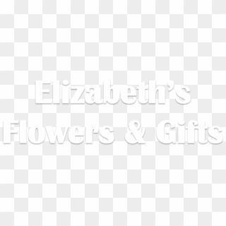 Elizabeth's Flowers & Gifts - Black-and-white, HD Png Download