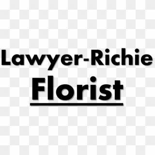 Lawyer-richie Florist - Black-and-white, HD Png Download