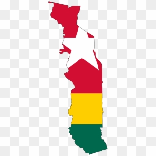 Burkina Faso - Togo Map And Flag, HD Png Download