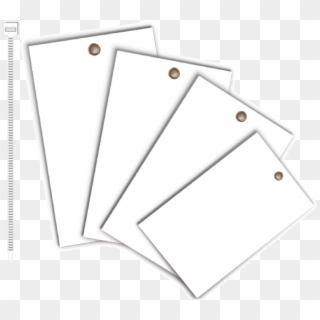 White Write-on Vinyl Tag - Paper Product, HD Png Download