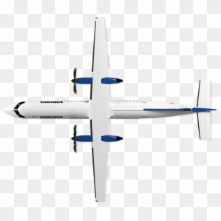 Q Series Bombardier Commercial Aircraft Top View, HD Png Download