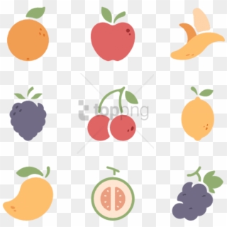 Free Png Download Fruit Icon Png Images Background - Transparent Background Fruits Icon, Png Download