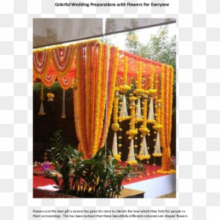 Docx - Mandap Decoration With Flowers, HD Png Download