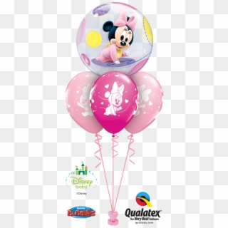 Here Are A Few More Lovely 1st Birthday Bouquet Design - Minnie Mouse Bubble Balloons, HD Png Download