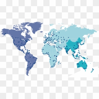 Intertek Office Map Png - Reckitt Benckiser Around The World, Transparent Png
