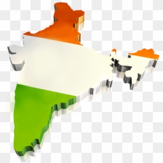 India Map Png Photo - 3d Map Of India, Transparent Png