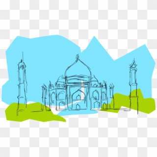 Taj Mahal Graphic, HD Png Download