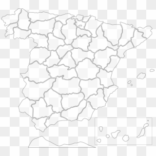 How To Set Use Spain Provinces Icon Png - Plantilla De Mapa De España, Transparent Png