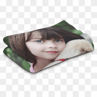 Your Photo On Blanket - Girl, HD Png Download