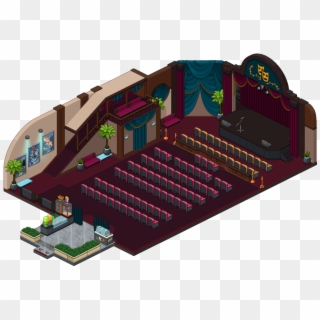 1000px-theater - Habbo Public Room Backgrounds, HD Png Download