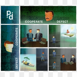 Prisoner's Dilemma Embezzlement - Prisoner's Dilemma Illustration, HD Png Download