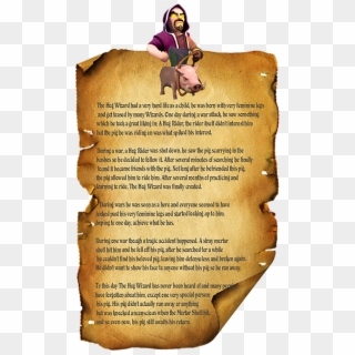 The Hog Wizard By - Scroll Paper Template, HD Png Download