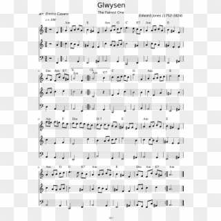 Glwysen Sheet Music Composed By Edward Jones 1 Of, HD Png Download