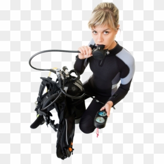 Because First Dive Is The Industry's First Worldwide - Scuba Regulator Testing Girl, HD Png Download