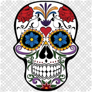 Mexican Day Of The Dead Skull Clipart Day Of The Dead, HD Png Download