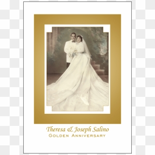 Cover Of 50th Anniversary Party Invitation With Photo - 50th Wedding Anniversary Invitations, HD Png Download