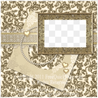 Golden Wedding Layouts Free Quick Pages - Scrapbooking Wedding Png, Transparent Png