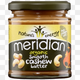 Org Cashew Butter 170g Front - Meridian Nut Butter, HD Png Download