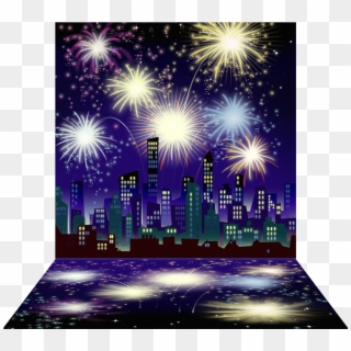 3 Dimensional View Of - Fireworks, HD Png Download
