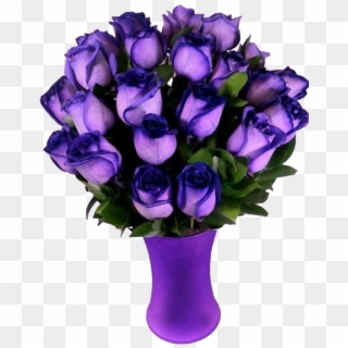 #purple #vase #roses #flowers #beautiful #freetoedit - Most Beautiful Purple Roses In The World, HD Png Download