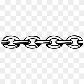 Chain Vector - Black And White Clip Art Chain, HD Png Download