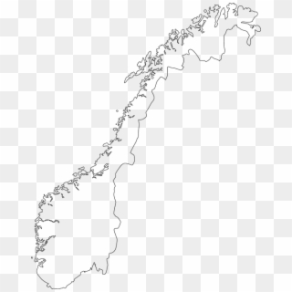 Unusual Blank Map Of Norway Free Outline Base - Norway Map Outline, HD Png Download