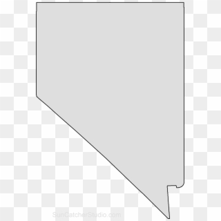 Map Outline State Outline Nevada Map Stencil Patterns - Nevada State Shape Free, HD Png Download