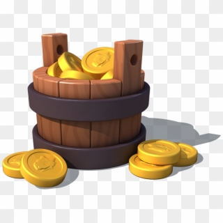 Bucket Of Gold - Coin, HD Png Download