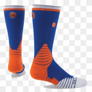 New York Knicks - Basketball Socks Blue Orange, HD Png Download