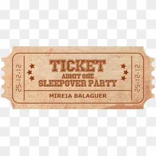 Template Cinema Ticket - Disaster Party, HD Png Download