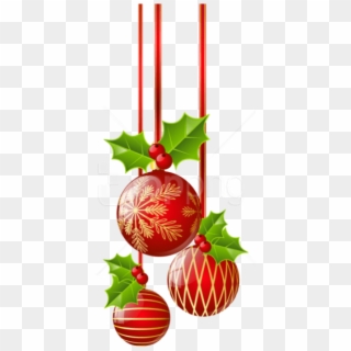 Free Png Transparent Christmas Red Ornaments Png - Christmas Decorations Clipart Png, Png Download