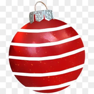 Ball Ornament Christmas Red Hd Image Free Png Clipart - Bola De Navidad Roja Png, Transparent Png