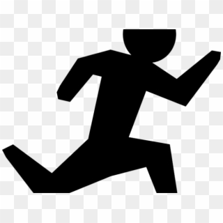 Running Man Stick Figure - Running Man Silhouette, HD Png Download