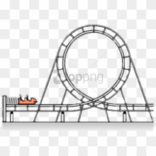 Free Png Rollercoaster Png Image With Transparent Background - Free Body Diagram Of Roller Coaster, Png Download