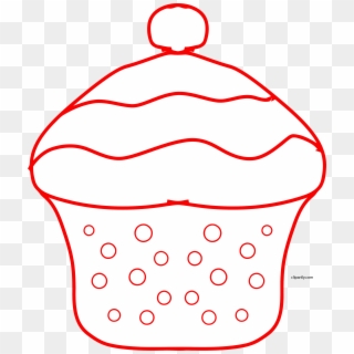 Draw Cupcake Clipart Png, Transparent Png