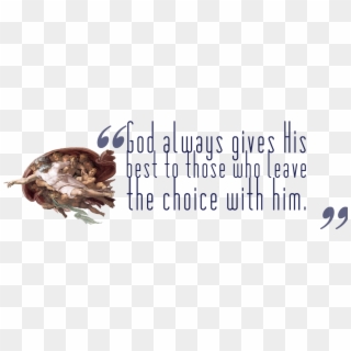 Best Quotes Png Image - Creation Of Adam - Painted By Michelangelo, Transparent Png