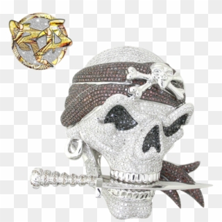 Diamond Pirate Skull, HD Png Download