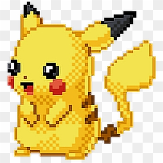 #pokemon #pikachu #pixel #art #pixelated #cute #adorable - Pixel Pokemon Pikachu, HD Png Download