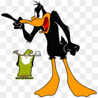 Daffy Duck - Black And White Daffy Duck, HD Png Download