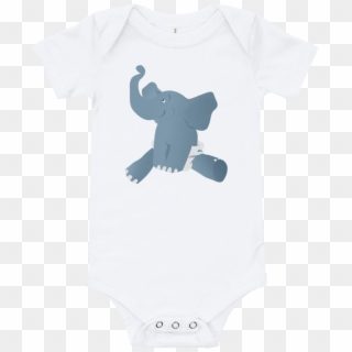 Baby Elephant Onesie - These Dimples Who Needs Luck, HD Png Download
