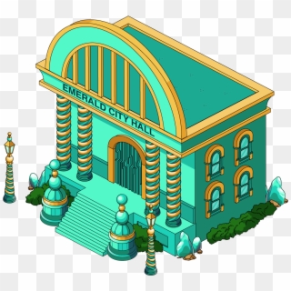 Fg Building Wiz Emerald City Hall , Png Download - Family Guy City Hall, Transparent Png