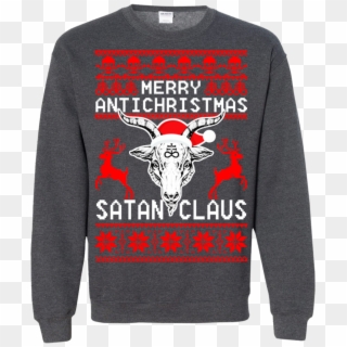 Merry Antichristmas Satan Claus Christmas Sweater - Beer Christmas Sweater, HD Png Download