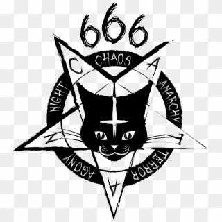 Satanic Cat Design Catan - Satanic Cat Catan, HD Png Download